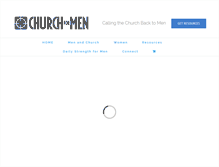 Tablet Screenshot of churchformen.com